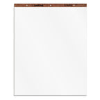 Tops Easel Pad, 3-Hole Punched, White, 15 Lb, Plain White, 50 Sh/Pd, 2 Per Carton (7903)