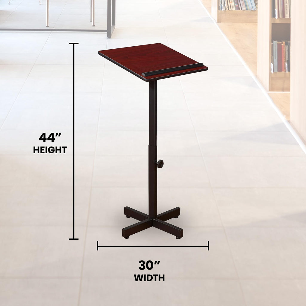 Oklahoma Sound Portable Presentation Lectern, Mahogany