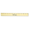 Westcott Ruler With Double Brass Edge, 12-Inch (05221)