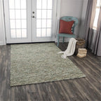 Rizzy Home Alora Decor Laine 7'6"X9'6" Stripes Beige/Gray/Rust/Blue Hand-Tufted Area Rug