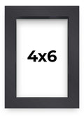4x6 Black Shadowbox Frame Display Box Frame Interior Size 4x6 by 1 Inches Deep | Includes Complimentary Shatter Resistant Acryli