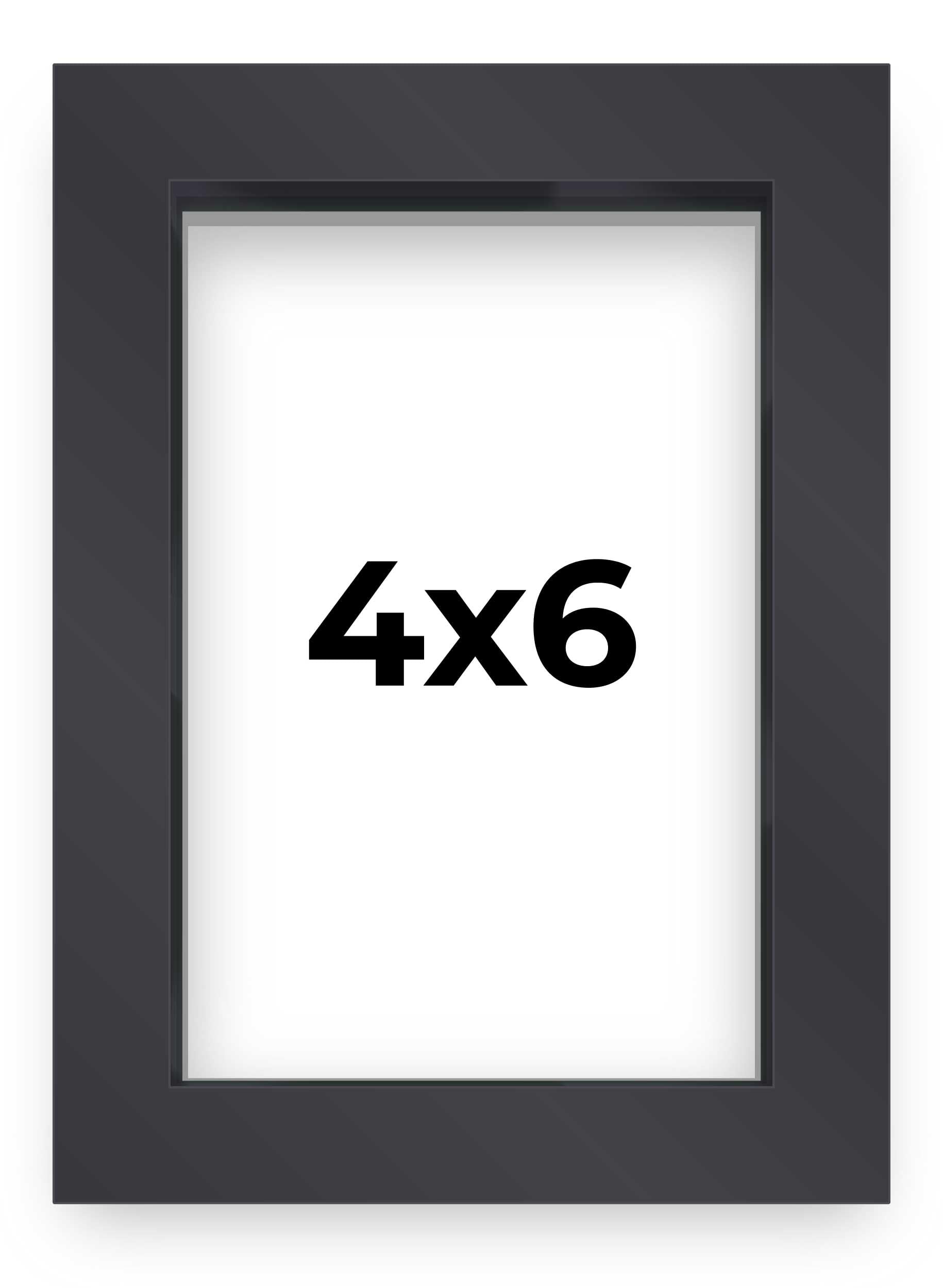 4x6 Black Shadowbox Frame Display Box Frame Interior Size 4x6 by 1 Inches Deep | Includes Complimentary Shatter Resistant Acryli
