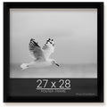 wallsthatspeak 27x28 Black Picture Frame for Puzzles Posters Photos or Artwork