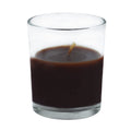 Zest Candle 12-Piece Votive Candles, Brown Round Glass
