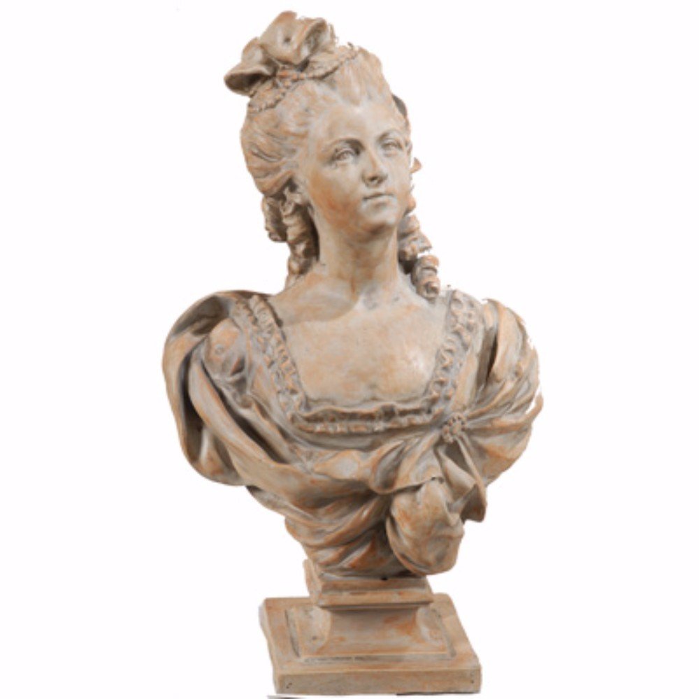 Benjara, Brown Benzara BM150695 Artful Female Bust Statue Sculpture