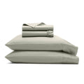 Boll & Branch Signature Hemmed Sheet Set - Split King, Sageleaf - Luxury 100% Organic Cotton - Includes 1 Flat, 2 Fitted, 2 Pill