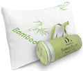 Rayon Derived From Bamboo Pillows Standard Size - [Adjustable] Shredded Memory Foam For Sleeping - Cooling & Breathable Pillowca