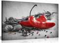Herbs & Spices Kitchen Canvas Wall Art Picture Print (24x16in)