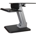 Startech.Com Height Adjustable Standing Desk Converter - Sit Stand Desk With One-Finger Adjustment - Ergonomic Desk (Armsts),Bla