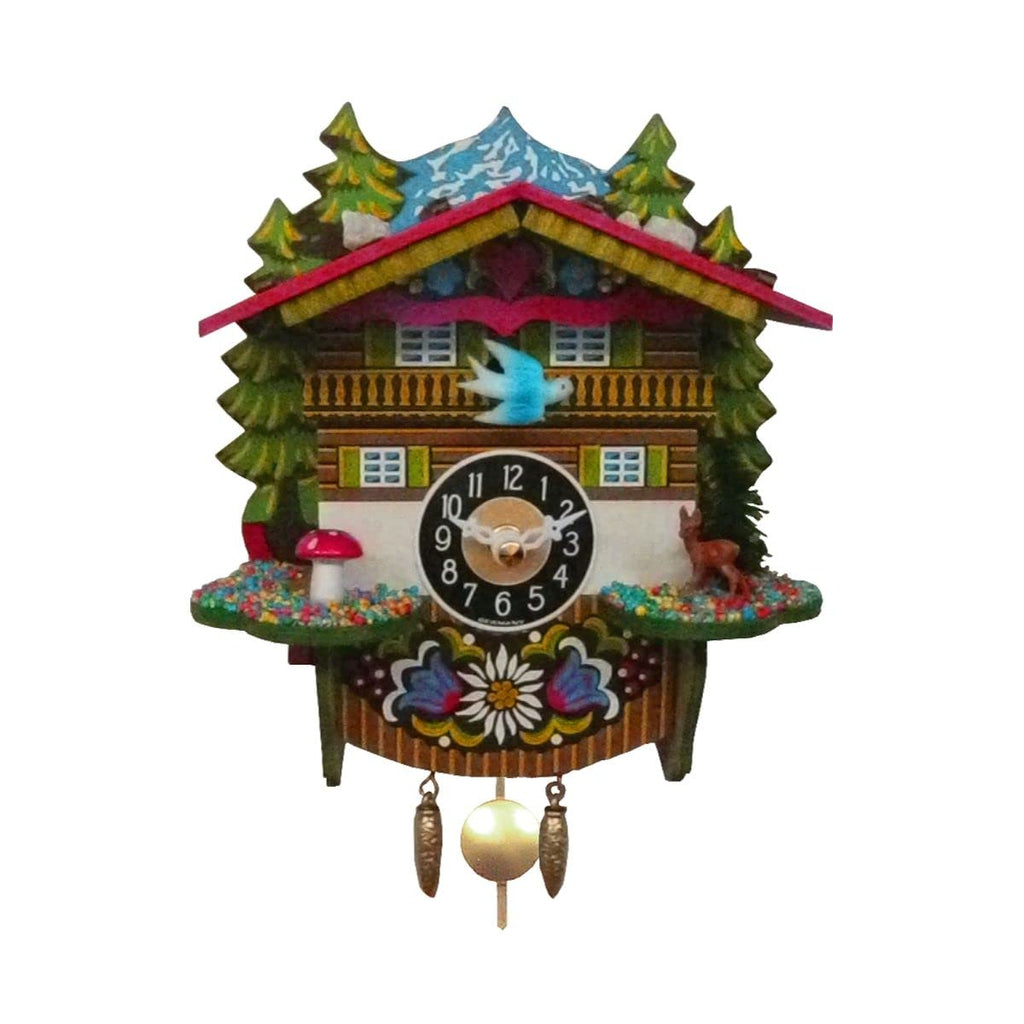 Alexander Taron 0145Qp Engstler Battery - Operated Clock - Mini Size With Music Chimes, Multi