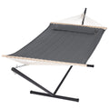 Suncreat 2 Person Hammock With Stand, Heavy Duty Portable Hammocks, 450 Lbs Capacity, Dark Grey