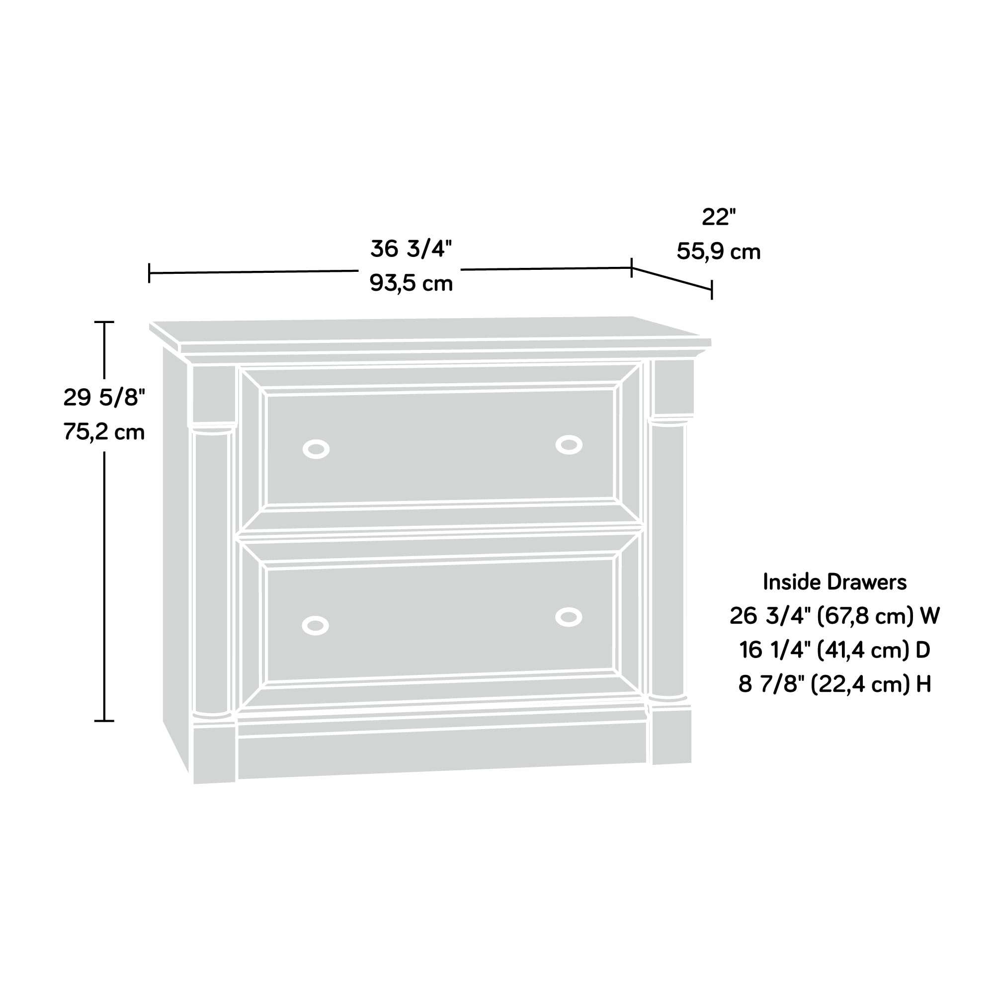 Sauder Palladia Lateral File, L: 36.81' X W: 22.01' X H: 29.62', Select Cherry