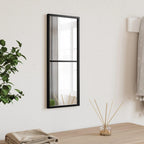 Vidaxl Wall Mirrors 2 Pcs Black 100X60Cm Metal