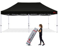 Mastercanopy Pop Up Canopy Tent Commercial 10X20 Instant Shelter (Black)