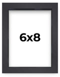 6x8 Shadow Box Frame Contemporary Black Finish | 1'' Depth of Usable Space| Interior Size 6x8 or 8x6 Inches| UV Resistant Acryli