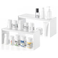 ElaraBerry 2 Pack Small Metal Thin Medicine Cabinet Organizer Shelf, 8.663.943.15 Inch Stackable Storage Stand for Kitchen, 