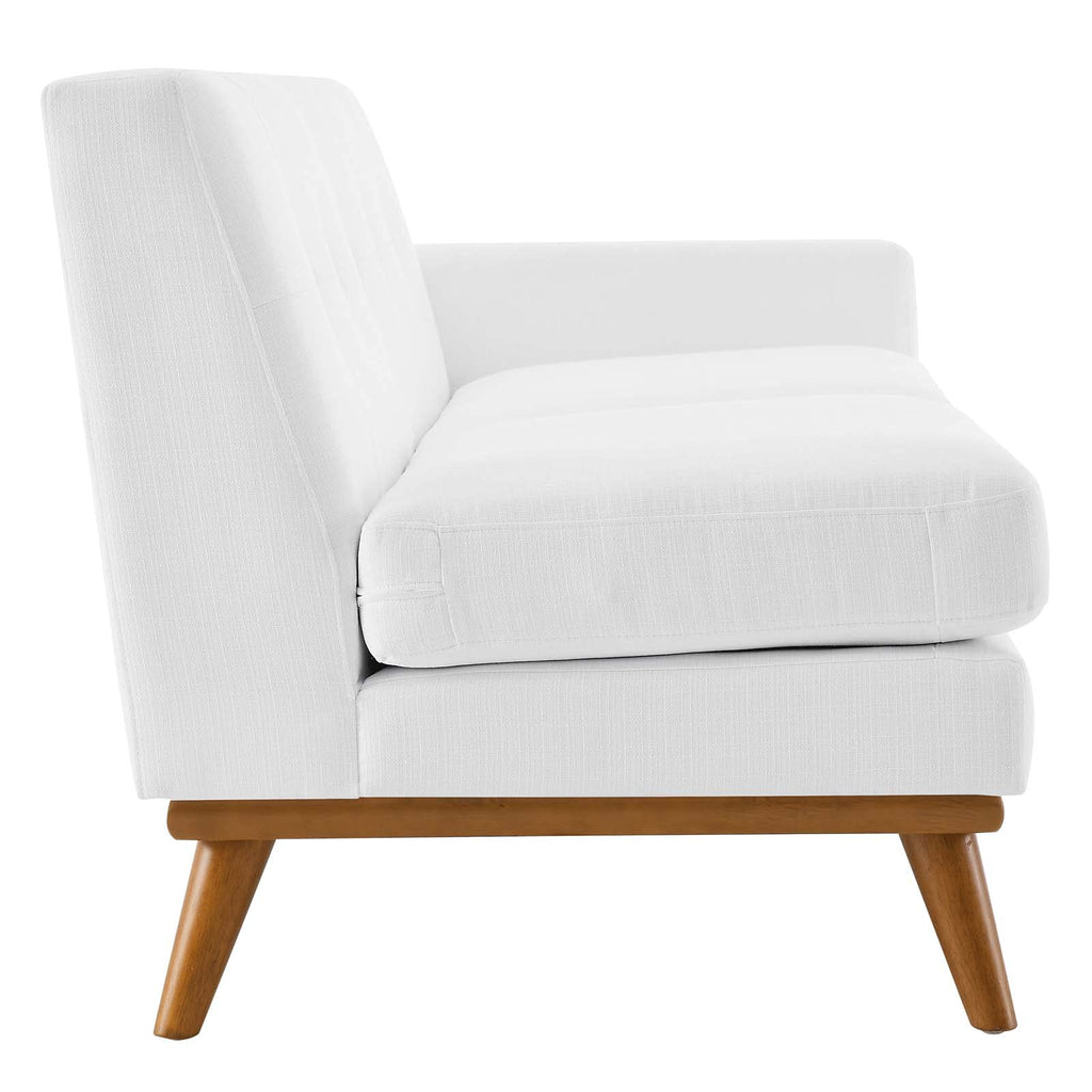 Modway Engage Upholstered Fabric Right-Arm Loveseat, White
