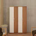 Neuspace Tetra Engineered Wood 4Door Wardrobe (Leon Teak, 4 Door)