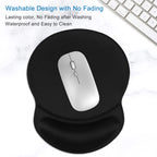 Itnrsiiet Mouse Pad, Ergonomic Mouse Pad With Gel Wrist Rest Support, Gaming Mouse Pad With Cloth, Non-Slip Pu Base For Computer