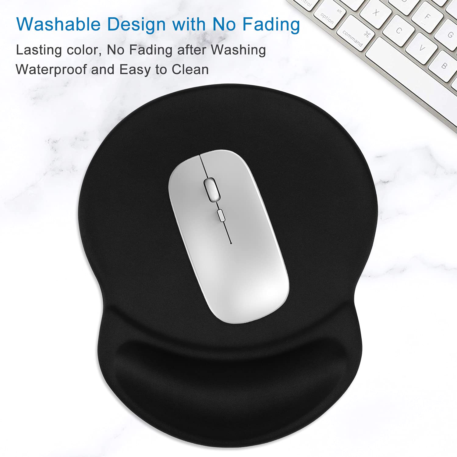 Itnrsiiet Mouse Pad, Ergonomic Mouse Pad With Gel Wrist Rest Support, Gaming Mouse Pad With Cloth, Non-Slip Pu Base For Computer