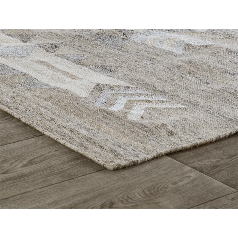 Kosas Home Alpena 24 X 36 Transitional Polyester Fabric Area Rug In Gray