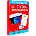3Mil Thermal Laminating Pouches (200 Count) 9X11.5 Inch Dry-Erase Friendly Sheets, Compatible With Laminators Crystal Clear Lami