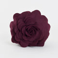 Saro Lifestyle Flower Design Poly Filled Throw Pillow, Wine, 13'
