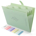 Skydue Expanding File Folder With 5 Pockets, Aesthetic Accordion File Organizer, Portable Document Paper Bill Receipt Organizer,