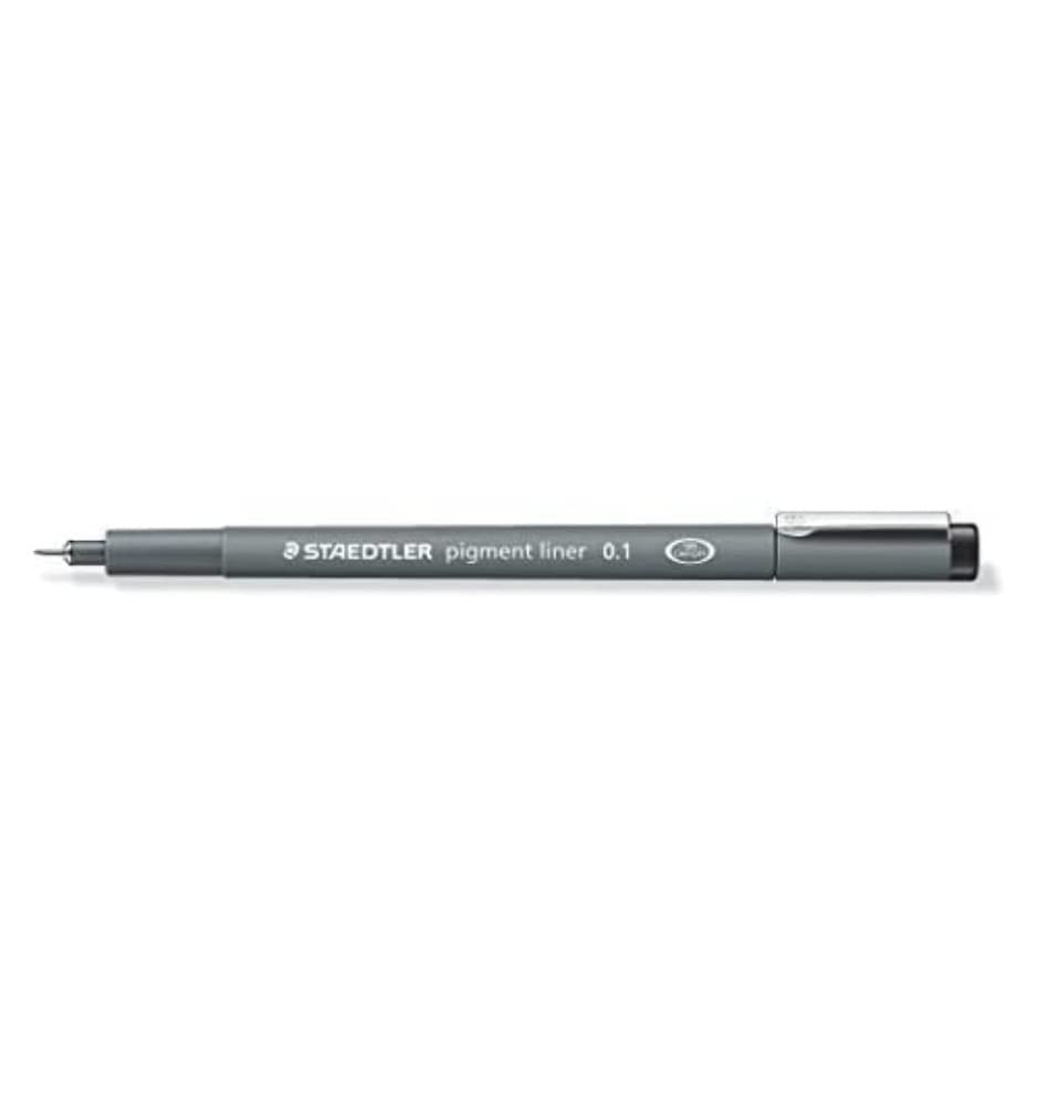 Staedtler Pigment Liner, 0.1Mm, Black Ink (308-0.1)