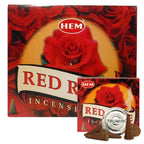 Red Rose Incense Cones And Cone Incense Burner Bundle Insence Insense Hem Incense