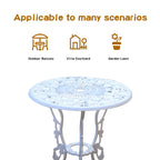 JARDIN DE CENTENNIAL Patio Bistro Set Cast Aluminum Rose White