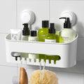 LUXEAR Shower Caddy Suction Cup NO-Drilling Removable Shower Shelf Powerful Heavy Duty Hold up to 22lbs, Waterproof Storage Bask