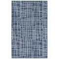 Classic 5' X 7'6" Geometric Blue/Blue Hand Tufted Area Rug