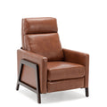 Comfort Pointe Maxton Caramel Push Back Faux Leather Recliner