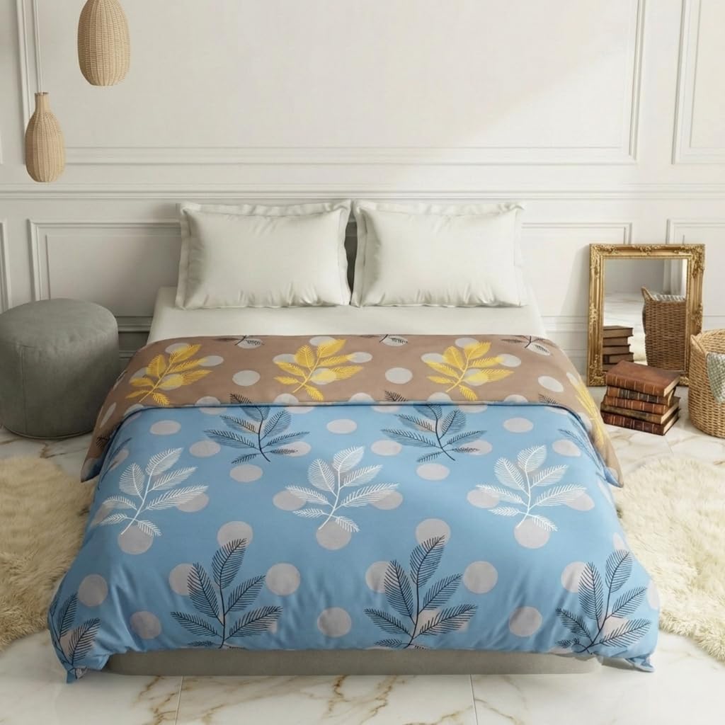 Bombay Dyeing All Season Reversible Comforter 220 Gsm Polyester Reversible Ac Comforter/Blanket For All Season/Quilt For King Si