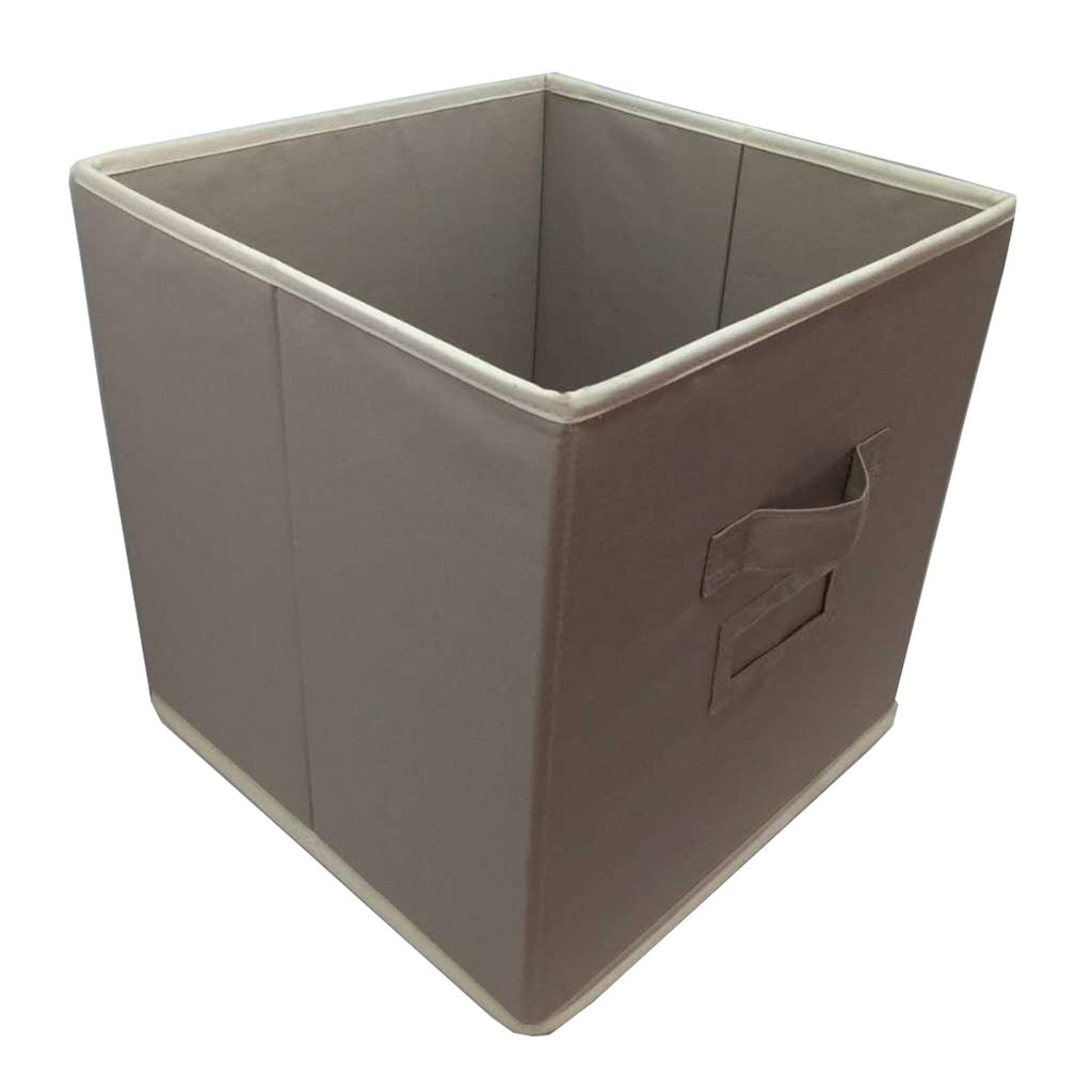 Elegant Home Fashions Open Soft Organizer Without Lid Storage Bin, Beige