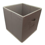 Elegant Home Fashions Open Soft Organizer Without Lid Storage Bin, Beige