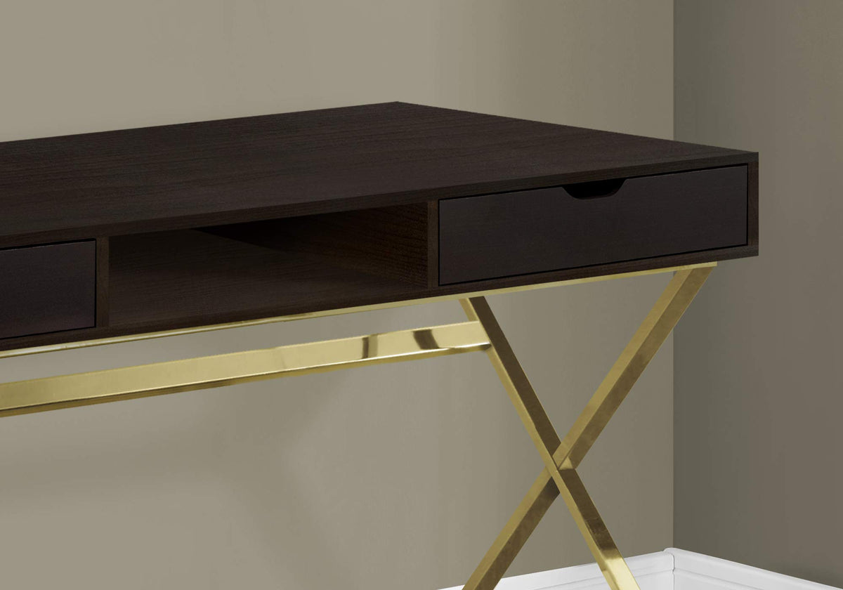 Monarch Specialties I Computer Desk, Cappuccino