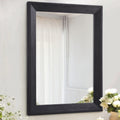 AAZZKANG Wall Mirror Black Rectangle Mirrors for Wall with Wood Framed Decorative Hanging Mirror for Bedroom Bathroom Living Roo