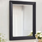 AAZZKANG Wall Mirror Black Rectangle Mirrors for Wall with Wood Framed Decorative Hanging Mirror for Bedroom Bathroom Living Roo