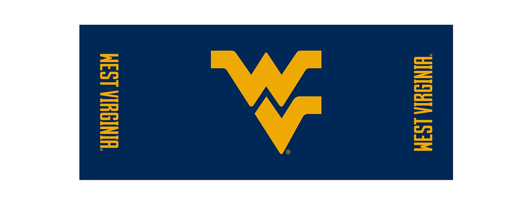 Collegiate Kwik-Covers Rectangle Plastic Table Covers, Bundle Of 2 (West Virginia University, 6')