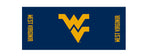 Collegiate Kwik-Covers Rectangle Plastic Table Covers, Bundle Of 2 (West Virginia University, 6')
