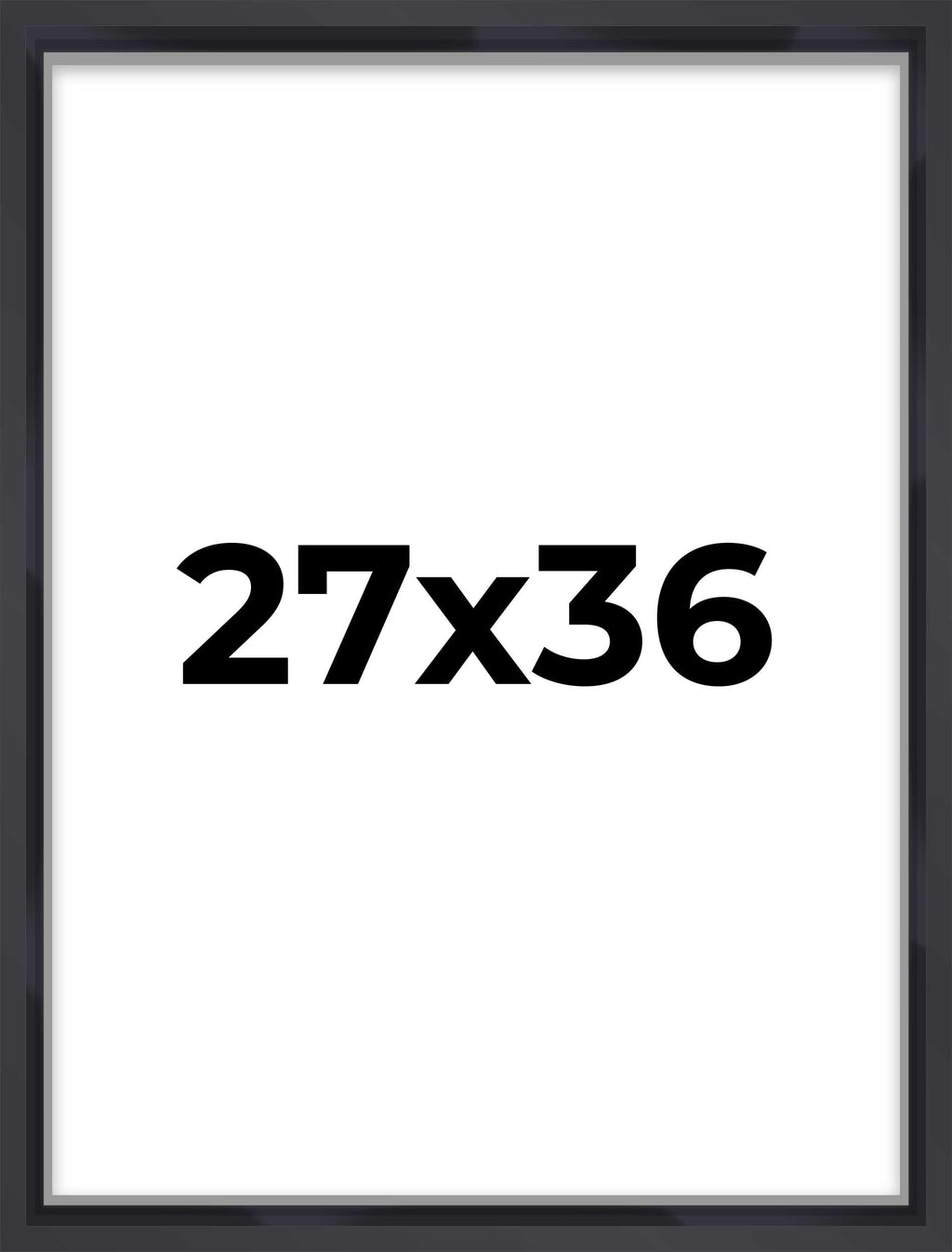 27x36 Shadow Box Frame Contemporary Black | 1'' Depth of Usable Space| Interior Size 27x36 or 36x27 Inches| UV Resistant Acrylic