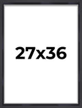 27x36 Shadow Box Frame Contemporary Black | 1'' Depth of Usable Space| Interior Size 27x36 or 36x27 Inches| UV Resistant Acrylic