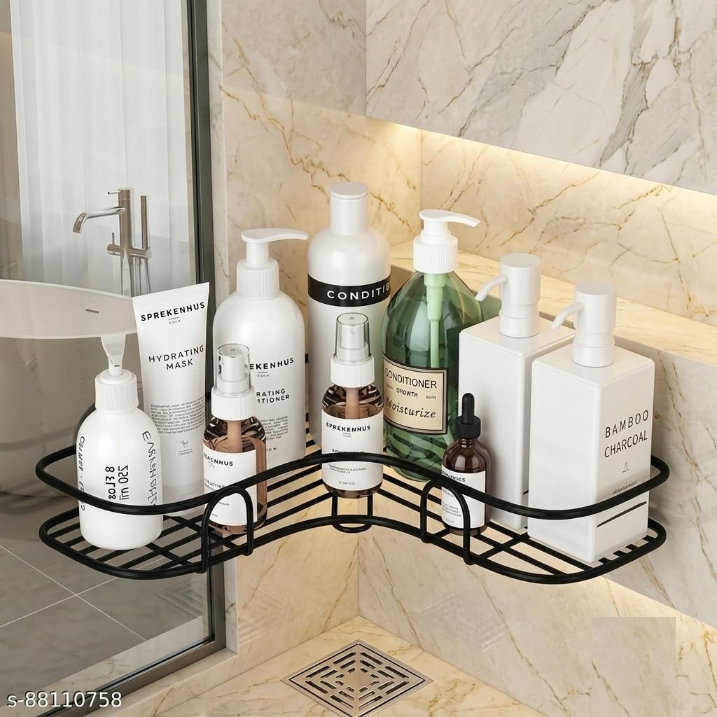 Ss Inc Giant Lshaped Corner Storage Stand For Home | No Floor Space Bathroom Shelf For Shampoo, Bath Soap, Conditioner, Beauty