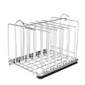 EVERIE Weighted Sous Vide Rack Divider, Improved Vertical Mount Stops Wobbling, 5 Detachable Stainless Steel Dividers and 2 Buil
