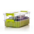 Hollio Plastic Boxes For Storage Transparent Boxes For Storage, Portable & Stackable Space Saving Organiser With Lid For Medicin