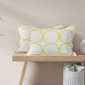 Huesland By Ahmedabad Cotton 144 Tc Cotton Pillow Covers Set Of 2  White (Yellow Circles)