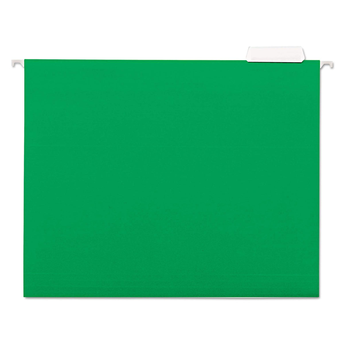Universal 14117 Hanging File Folders, 1/5 Tab, 11 Point Stock, Letter, Green, 25/Box