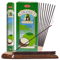 Coconut Incense Sticks and Incense Stick Holder Bundle Insence Insense Hem Incense Sticks